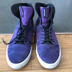Men’s Supra Purple Skytop Shoes 10.5